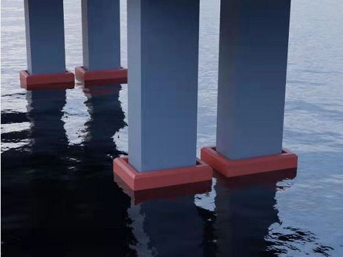 桥墩新型复合材料防撞设施