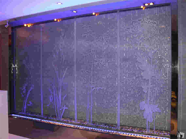 柳州水幕背景墙生产商家简述室内水幕墙设计原理