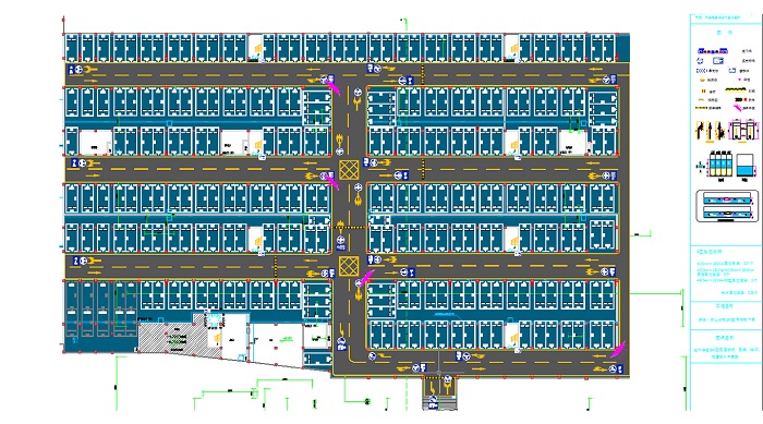 六盘水地下停车场3D效果图设计方案