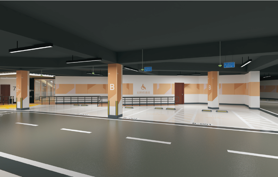 地下停车场设计方案3D效果图制作企业